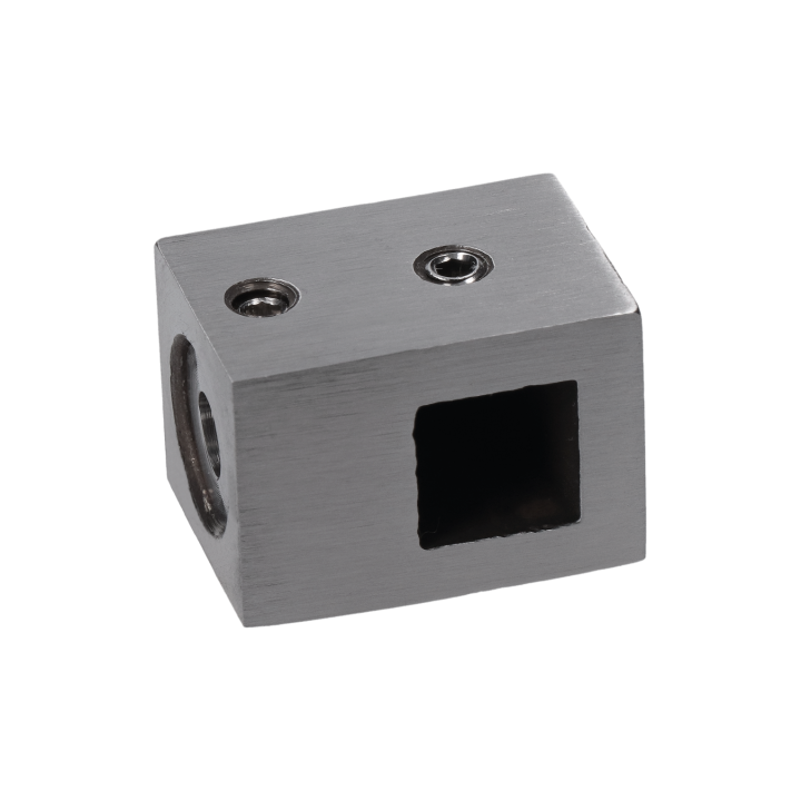 Držák profilu 12 x 12 mm (P), plochý, broušená AISI 304