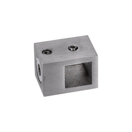 Držák profilu 15 x 15 mm, plochý, broušená nerez AISI 304