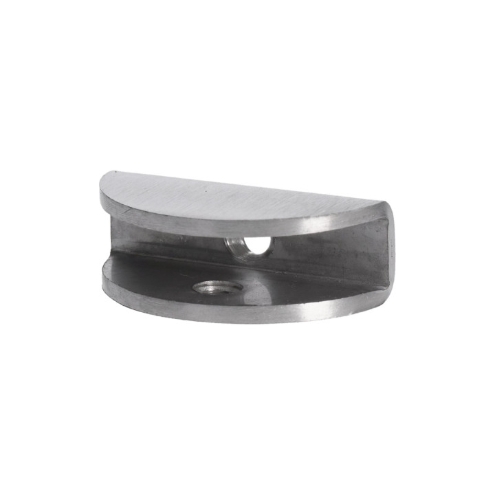 Držák police pro sklo 8 - 10 mm, broušená nerez AISI 304