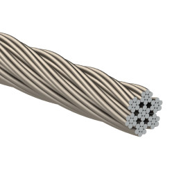 Nerezové lanko ø 4 mm (7 x 7 dr.) AISI 316