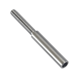 Úchyt pro lanko ø 5 mm, závit M6, broušená AISI 316