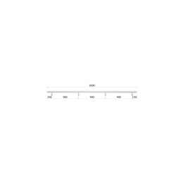 Madlo ø 42.4mm, L-3000mm, broušená nerez AISI316