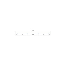 Madlo ø 42.4mm, L-3250mm, broušená nerez AISI316