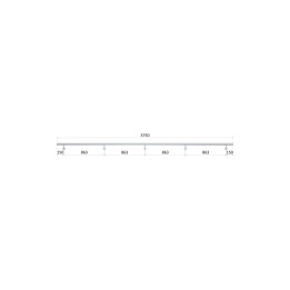 Madlo ø 42.4mm, L-3750mm, broušená nerez AISI316