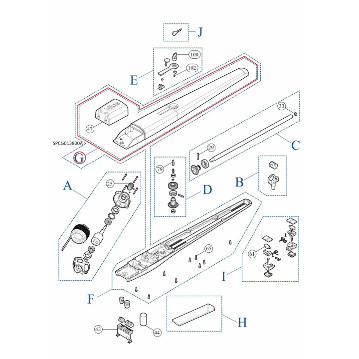 Kit horního korpusu SPCG013800A pro TOONA5