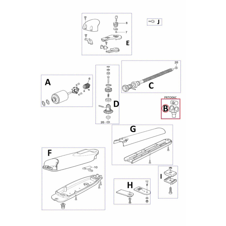 Kit matice a vidlice PRTO06C pro WG2024/WG4024