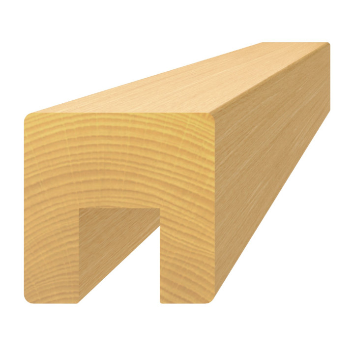 Dřevěný profil 40 x 40 x 3000 mm (17 x 20 mm), broušený buk