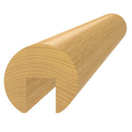Dřevěný profil ø 42 x 3000 mm (17 x 20 mm), broušený buk