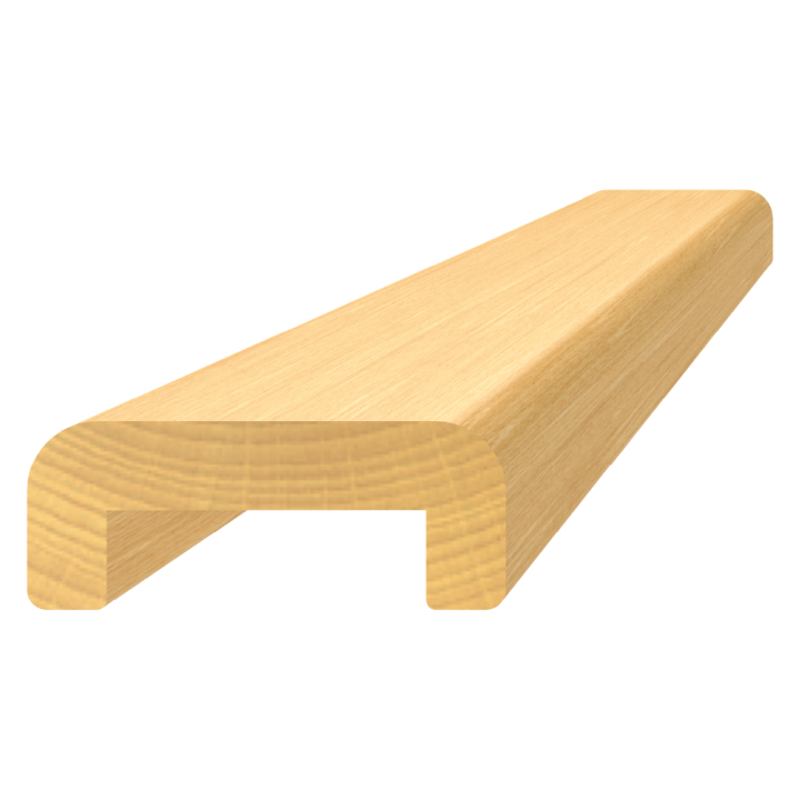 Dřevěný profil 48 x 19 x 3000 mm, buk, broušený bez nátěru