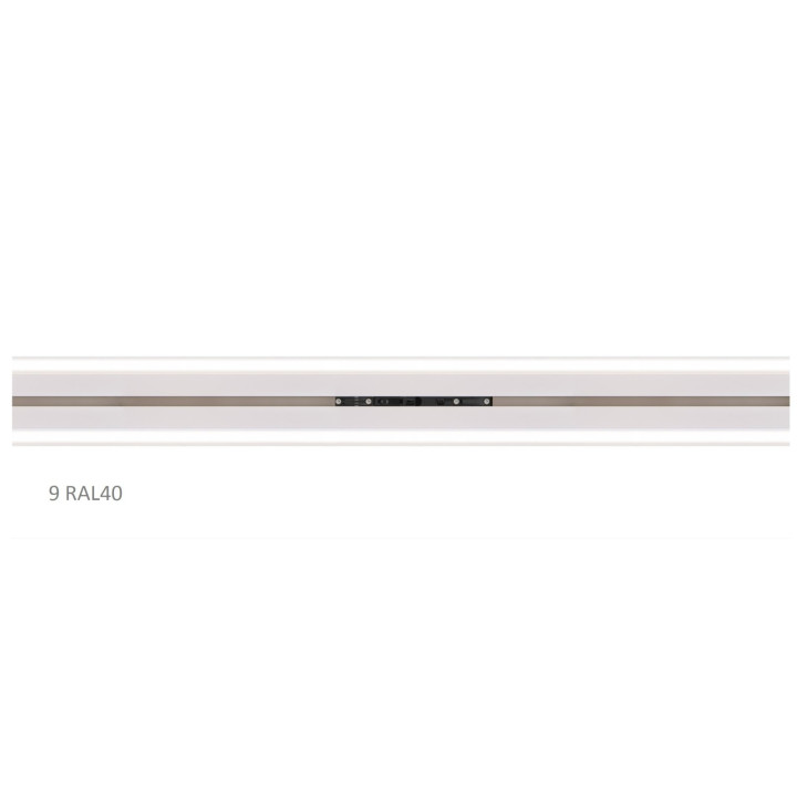 Vodicí profil AL RAL9010 pro pohon HALO s difuzérem pro LED