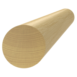 Dřevěný profil ø 42 x 2000 mm, dub, broušený bez nátěru