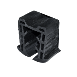 Gumové těsnění pro madlo 24 x 24 mm, sklo 12 - 12,76 mm