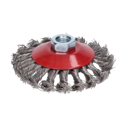 PROTECO kartáč miskový copánkový 100mm x M14x2 NEREZ