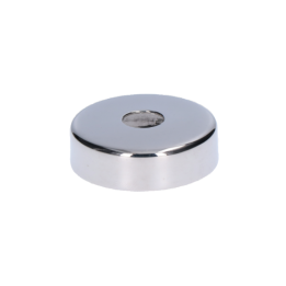 Kryt ø 45 mm na trubku ø 12 mm, leštěná nerez AISI 304
