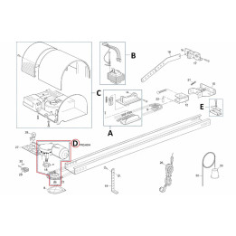Kit motoru PRSH04 (SPA03) pro SHEL/POP/SPIDO