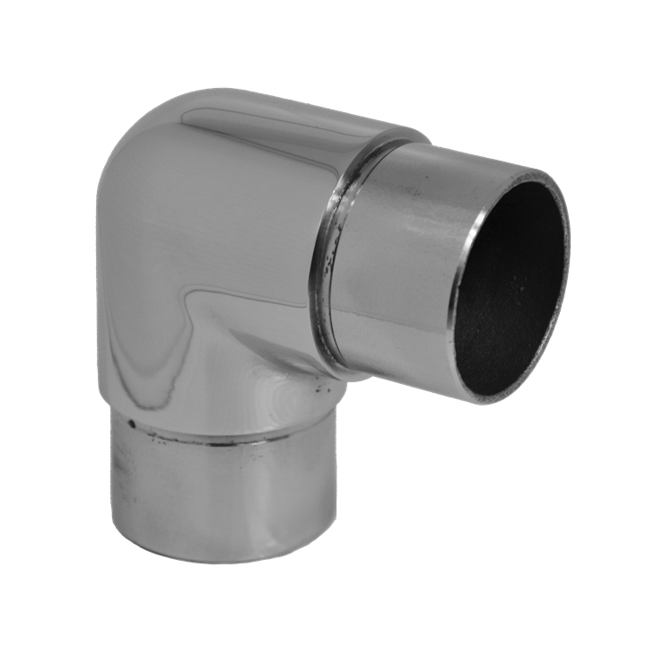 Spojka rohová na trubku ø 42,4 mm, leštěná AISI 304