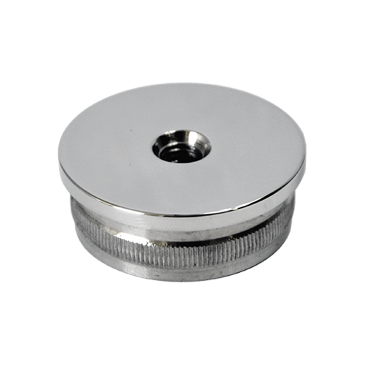 Spodek držáka madla na trubku ø 42,4 mm, leštěná AISI 304