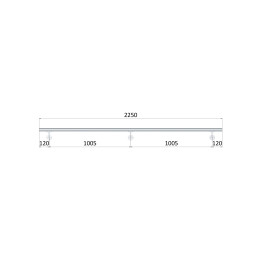 Madlo ø 42.4mm, L-2250mm, leštěná nerez AISI304