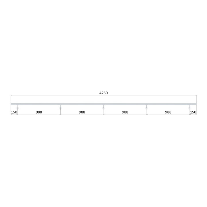 Madlo ø 42.4mm, L-4250mm, leštěná nerez AISI304