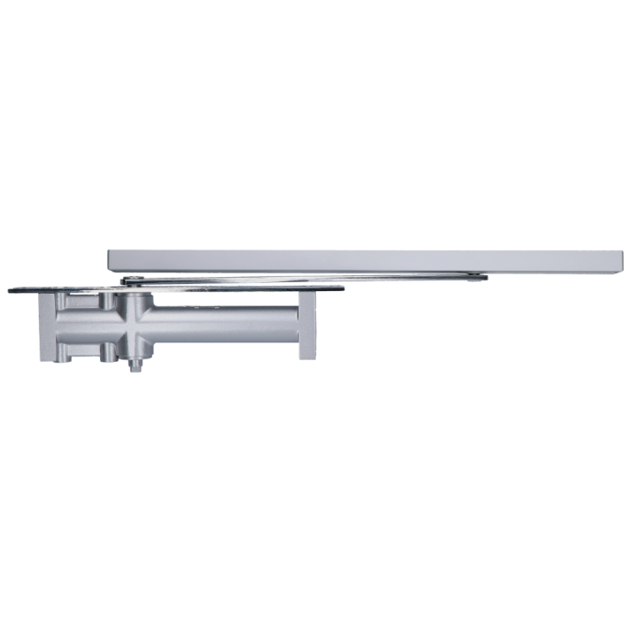 Skrytý hydraulický zavírač, max dveře 1200mm 65kg, Al, šedá