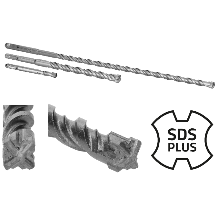 Vrták SDS PLUS čtyřbřitý 6 x 110 mm