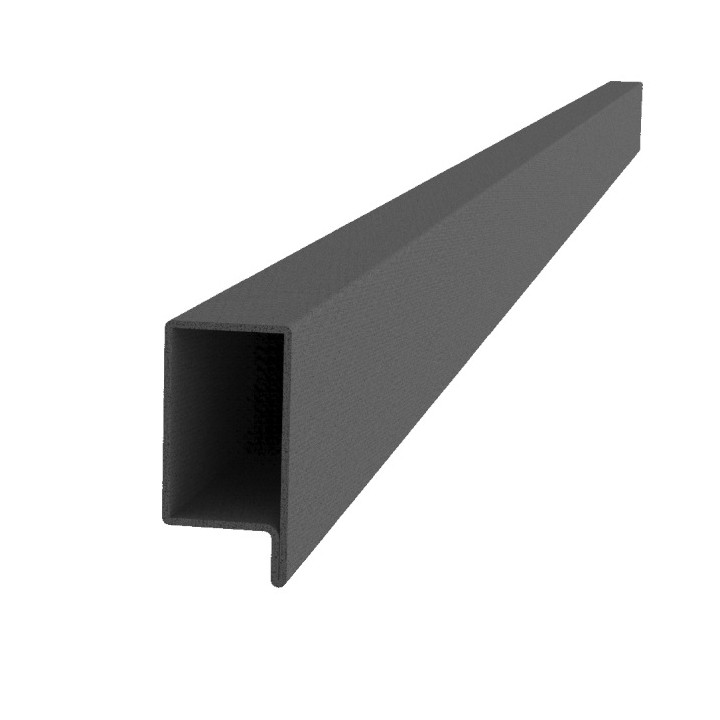 Uzavřený profil L 40 x 34 x 25 x 2 x 6000 mm, černý S235