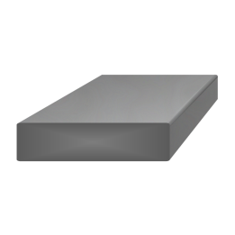 Tyč plochá plná 40 x 5 x 3000 mm, černá S235, hladká