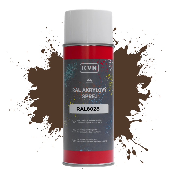 Barva ve spreji - RAL 8028, 400 ml