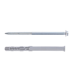 Hmoždinka rámová 12x300 se zápustným  límcem a vrutem se 6hr. hlavou, TX30