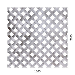 Děrovaný plech - tkanina Zn, otvor 10x10 mm, rozteč 18 mm (1000x2000x1,0 mm)