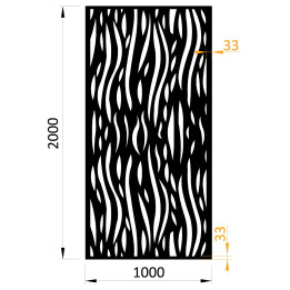 Plech, vzor 1019, 1000x2000x2,5 mm, bez povrchové úpravy