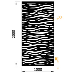 Plech, vzor 1018, 1000x2000x2,5 mm, bez povrchové úpravy