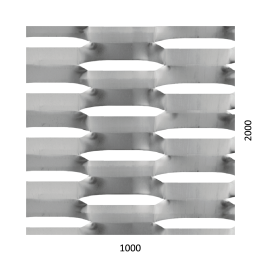 Tahokov AL, šestihranné oko, 1000x2000x2 mm