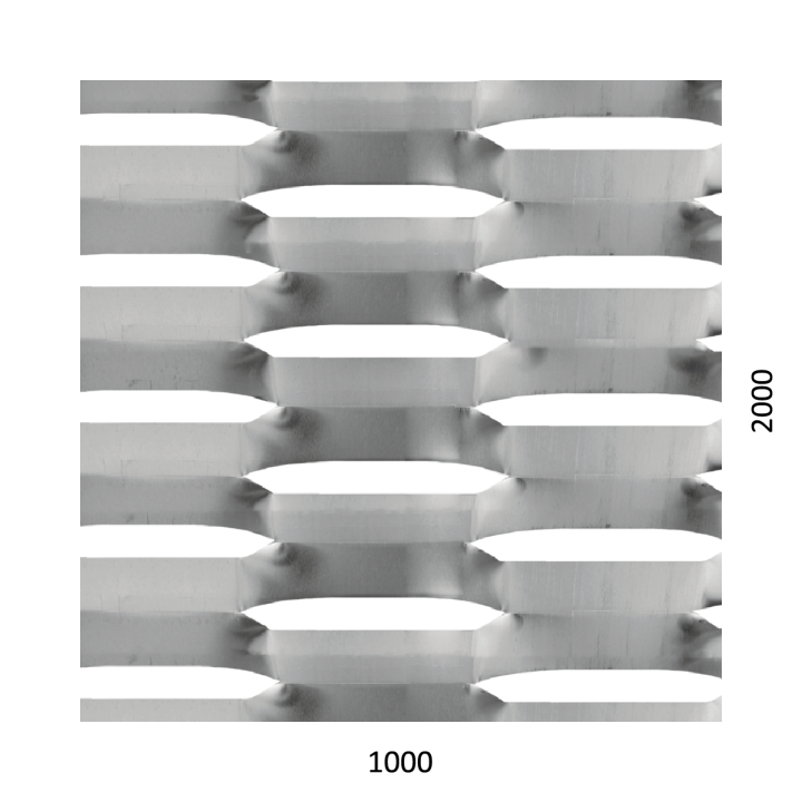 Tahokov AL, šestihranné oko, 1000x2000x2 mm