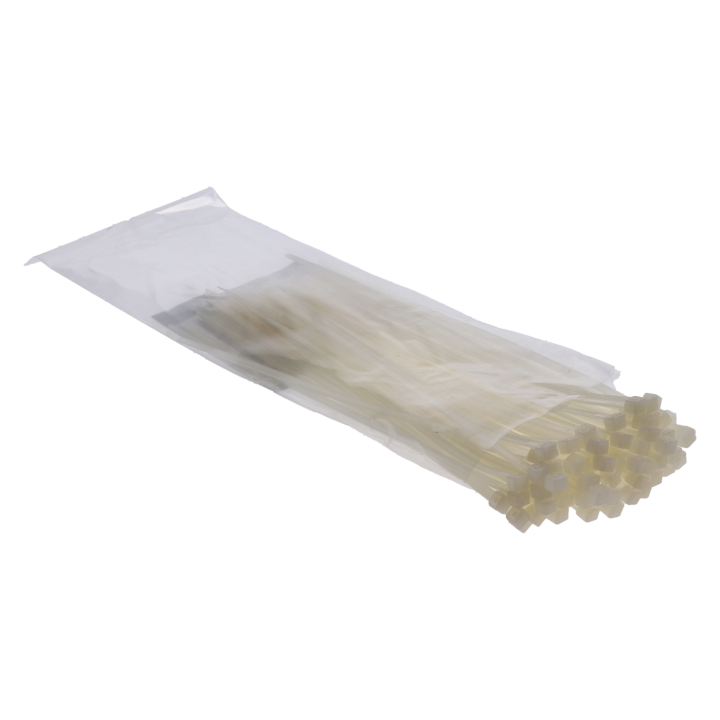 Sťahovacia páska / viazacia páska, natural, 100ks balenie, D:4.8 L:370
