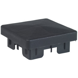 Stříška s přesahem, 100 x 100 mm, polypropylen, RAL 9005