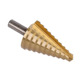 Stupňovitý kuželový vrták HSS 4341, TiN, 9 - 36 mm