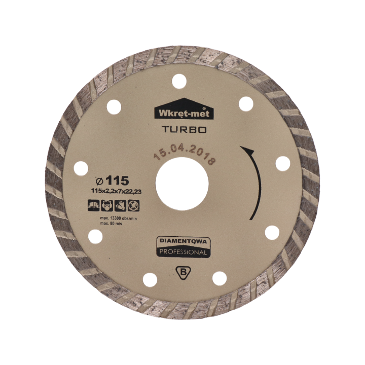 Turbo diamantový kotouč 115 x 2,2 x 22 mm