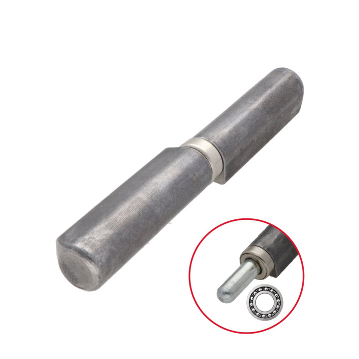 Pant dvoudílný 120x18mm s ložiskem, pozinkovaný trn