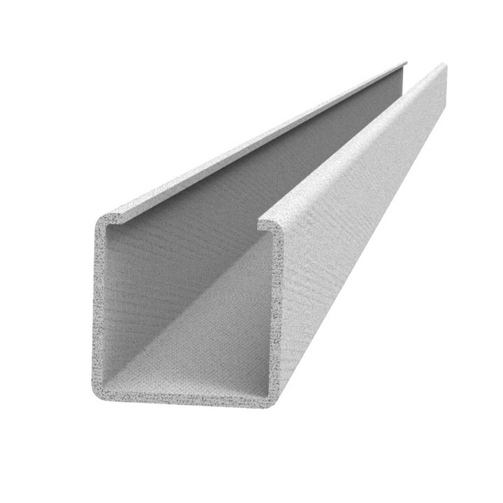 U-profil krycí 35x35x2 mm, žárově zinkovaný, hladký (L = 6000mm)