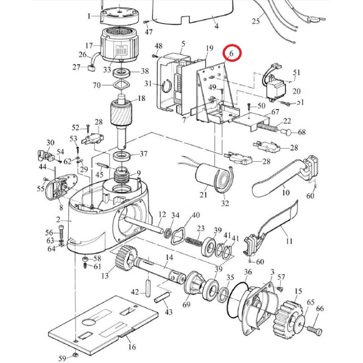Držák elektroniky PPD1184R01.4540 pro ROBO/THOR