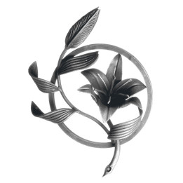 Ornament 400x300 mm, kruh Ø250 mm, 12x12 mm, hladký