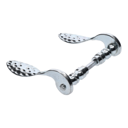 Klika průměr osazení na štítek 19 mm, 85x125 mm, bílý zinek, pár
