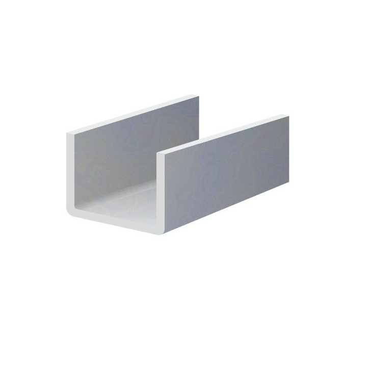 U profil L-2000 mm 25x57x25x1,5 mm, zinkovaný plech, použití pro lamelu KLZ60Zn