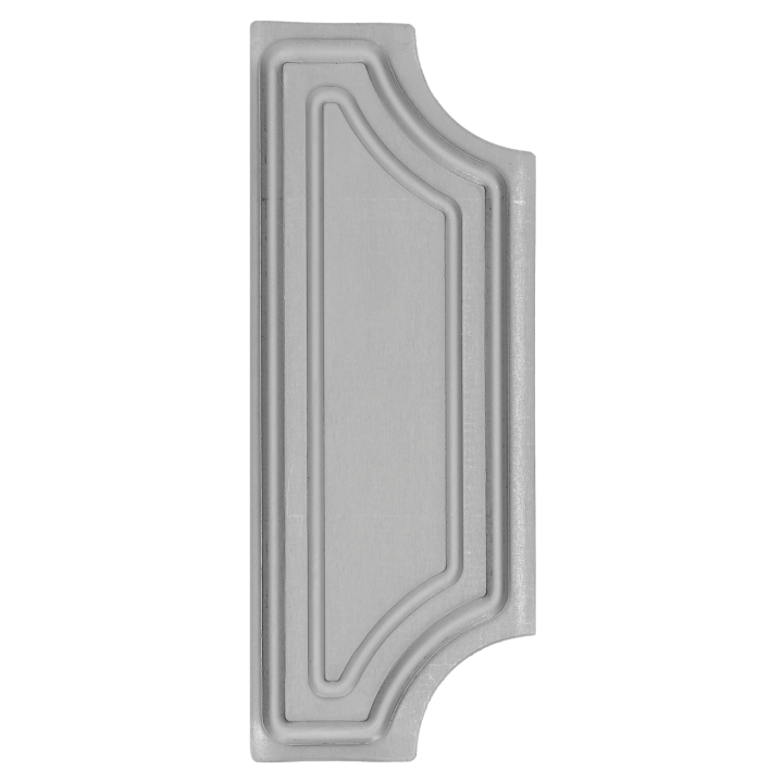 Štítek na dveře bez otvoru, H 280 x L 110 mm, tl. 3 mm
