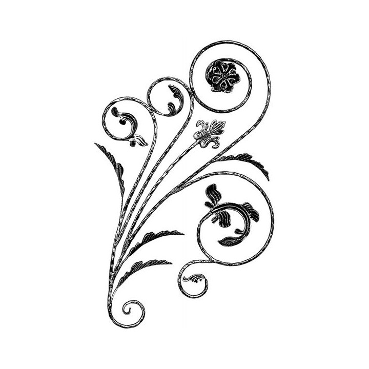 Kovářský ornament H 1080 x L 600 mm, 12 mm