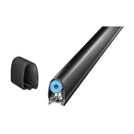 Bezpečnostní koncová hrana s hliníkovým profilem 36x75, mechanický doraz, H-2m