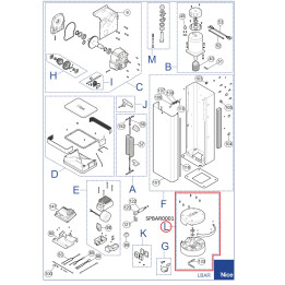 Sestava držáku ramene SPBAR0001 (M-BAR/L-BAR)