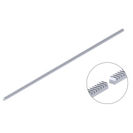 Hřeben kov 22x22 mm, L-2000 mm, M4 do 3500 kg, pozinkovaný