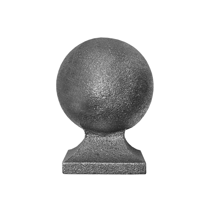 Koule ozdobná, L-90 mm, podstavec 58x58 mm, dutá